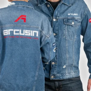 Винтажная джинсовая куртка Arcusin, унисекс.
